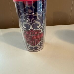 Harley-Davidson Tumbler with Pink and Gray Motif